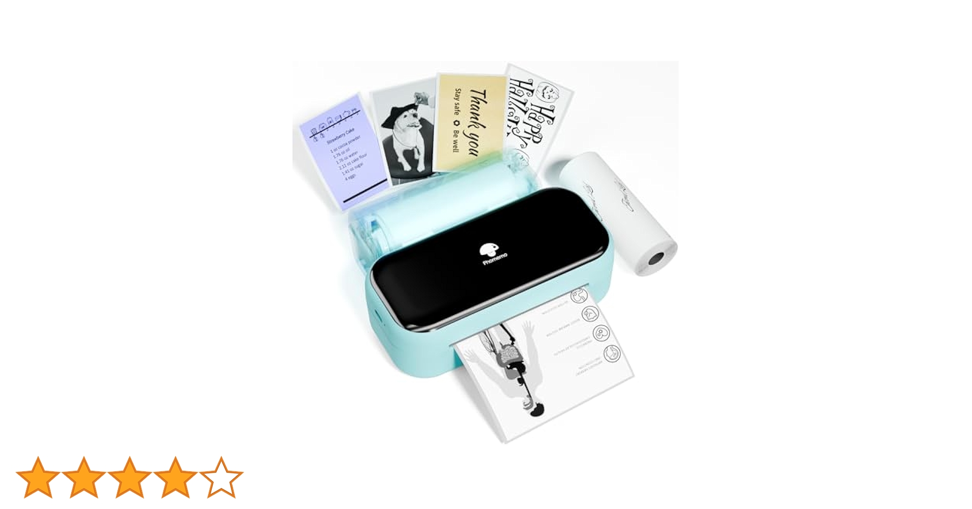 Pmo M03　 サーマルプリンター　ホワイトとペーパー6個セット Amazon.co.jp: Phomemo M03 スマホ対応 プリンター サーマル